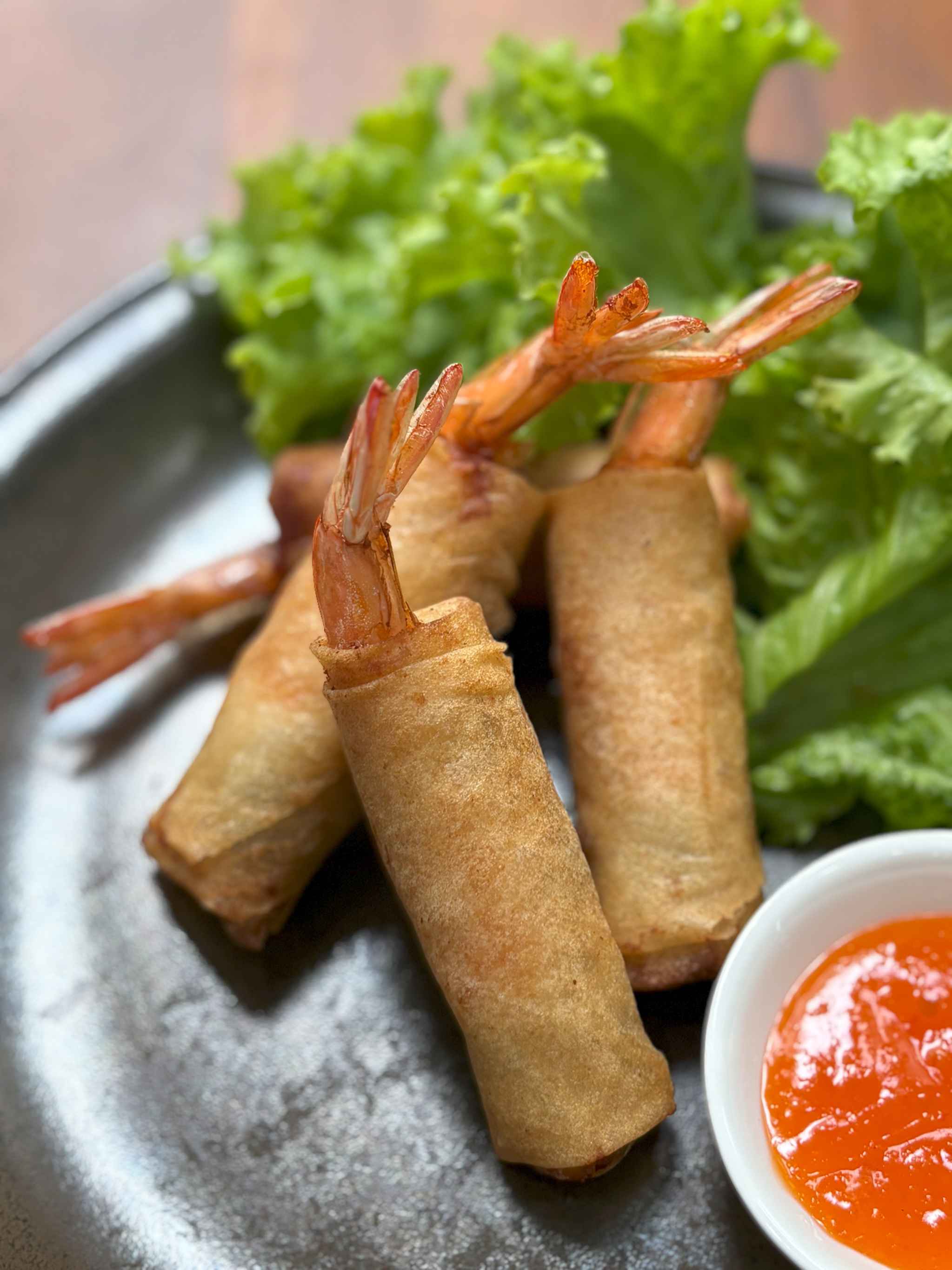 chả giò xốp con tôm